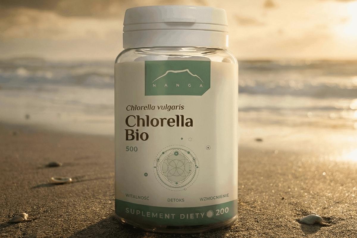 Opakowanie produktu z chlorellą