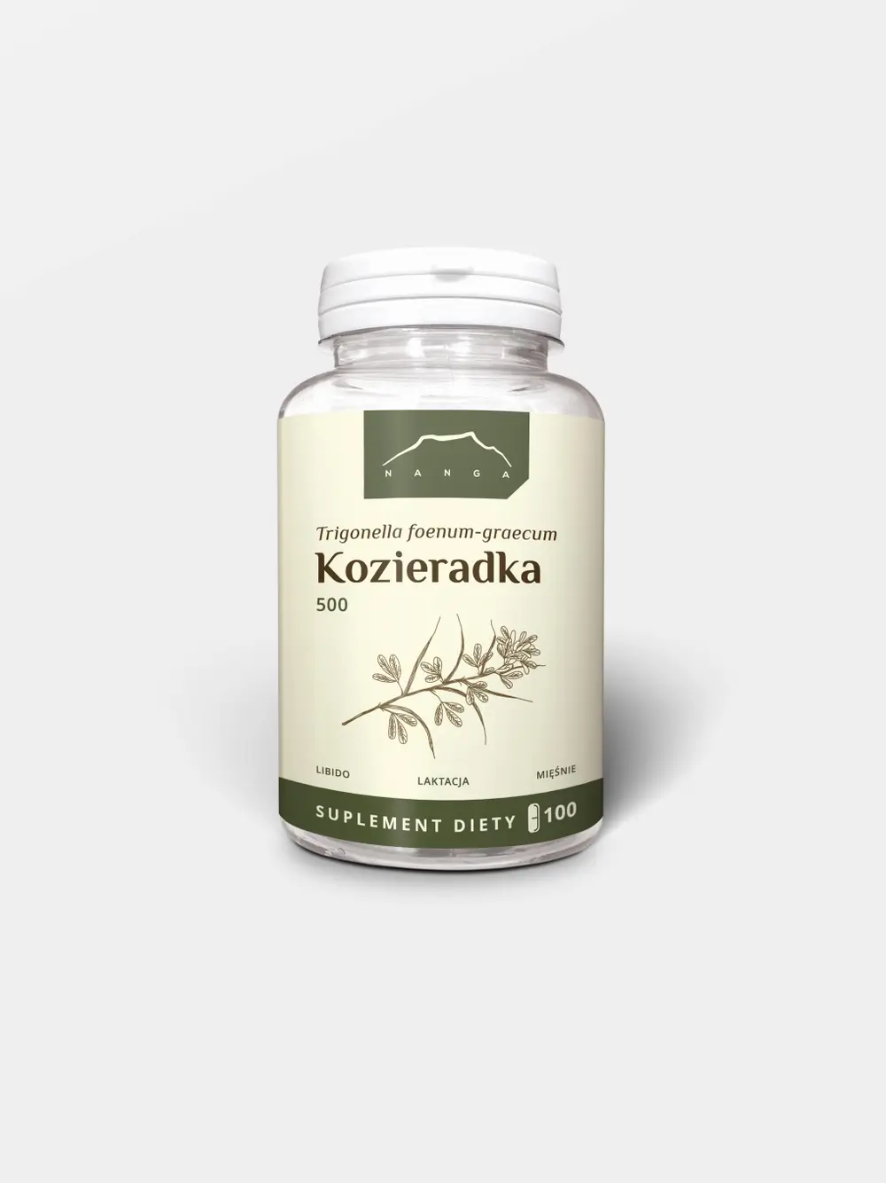 Kozieradka 500 – suplement diety, 100 kapsułek (Nanga)